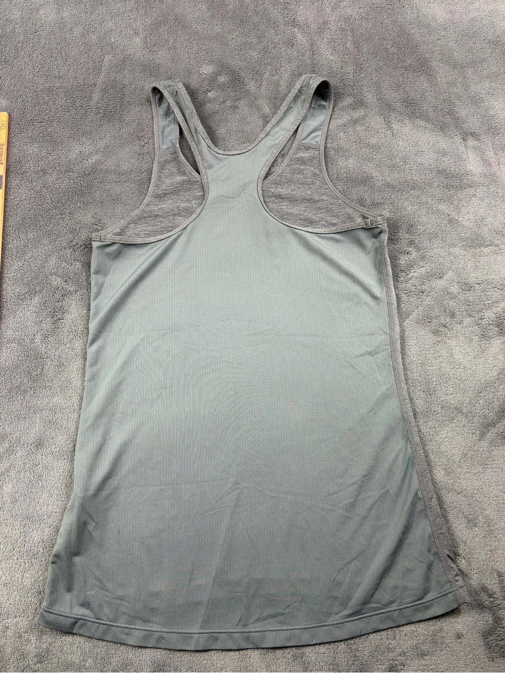 Nike Gray Racerback Tank with Pink Logo size S